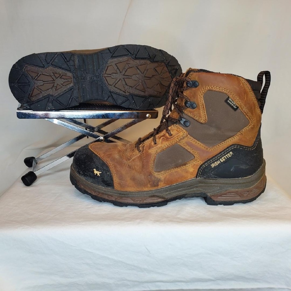 Irish Setter Kasota Work Boots Mens 11 USA Brown Waterproof Steel Toe By Redwing